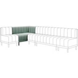 Dunelm Amali Corner Dining Vintage Velvet Green Settee Bench