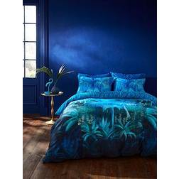 Matthew Williamson Midnight Palms Reversible Set Duvet Cover Blue