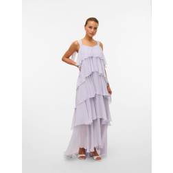 Vero Moda Vmfelicia Lang Kjole - Purpur