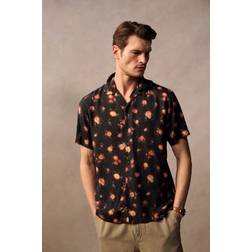 Superdry Short Sleeve Print Shirt - Abstract Floral Red