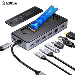 Orico Hub OM28PR-G2 USB-C Dockingstation Mit M.2 Laufwerkssteckplatz Schwarz
