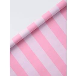 John Lewis Wide Stripe Wrapping Paper 3m Light Pink