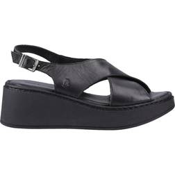 Hush Puppies Bex Nubuck Wedge Heel Strappy Sandals