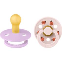 Bibs Pacifier Studio Colour 2-pack Ladybug Latex Size 1 Violet Sky Mix