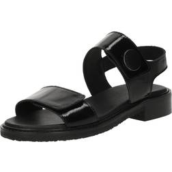 Cashott Casgrace Velcro Sandal Patent - Black
