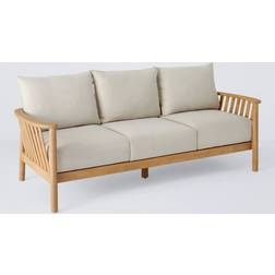John Lewis Boardwalk 3-Seater Garden Acacia Wood Natural Outdoor Sofa