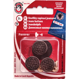 Koh-I-Noor Jeansknappar 17 mm Black Nickel