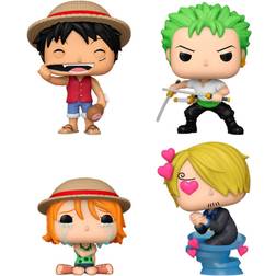 Funko Pop Pack 4 Figurer One Piece Exclusive