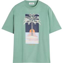 Lanvin Printed T-Shirt - Sage Green
