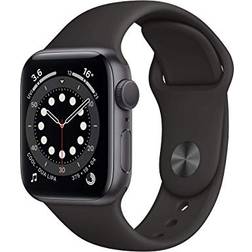 Apple Watch Series 6 40MM Aluminiumgehäuse Space Grau Sportarmband