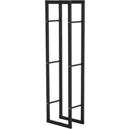 Homcom Vedställ Stål Elegant Robust 40 x 25 x 150 cm