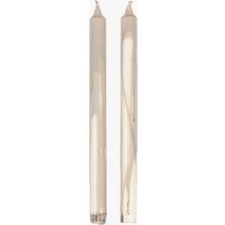 Moments Overdripped 2pk Kronljus Beige 30 Cm Stearinljus