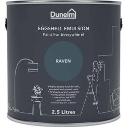 Dunelm Raven Eggshell Emulsion Wall Paint, Radiator Paint Raven 2.5L