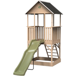 Exit Toys Panorama 500 Holzspielhaus mit Rutsche & Sandkasten