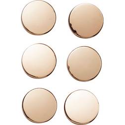Panduro Hobby Knappar Av Speglande Guldfärgad Metall 6 St Ø15 Mm