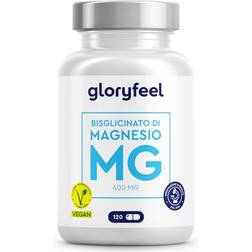 Gloryfeel Magnesio Bisglicinato Alto Dosaggio 120 Capsule 120 pcs