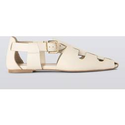 John Lewis Liliana Leather Square Toe Roman Fisherman Sandals