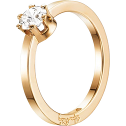 Efva Attling Crown Wedding Ring 0.50 ct 17.50 MM HYRA RING: GULD