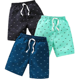 Shein pcs Young Boys Casual Herringbone Print Shorts Set Suitable For Outdoor Activities School Daily Wear Leisure Holiday And Parties In Summer