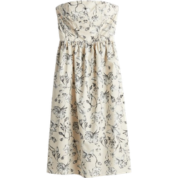 H&M Bandeau-Kleid aus Baumwolle - Beige