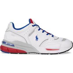 Polo Ralph Lauren White & Red Trackster 200 Sneakers - Red/White/Royal