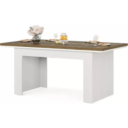 Tribesigns 63 Inch Farmhouse Dining Table 63x31.5"