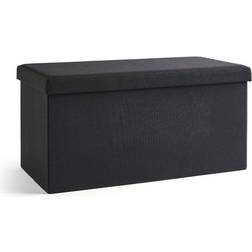Dunelm Faux Linen Storage Bench 76x38cm