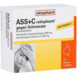 ASS+C ratiopharm gegen Schmerzen 20pcs Tablet