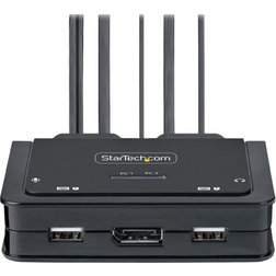 StarTech 2-Port USB-C Cable KVM Switch 4K 60Hz