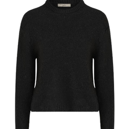 Gina Tricot Crew Neck Knitted Sweater - Black