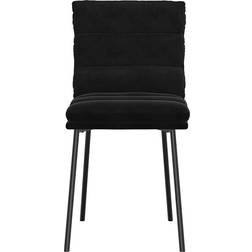 vidaXL Spisebordsstole 2 Stk Fløjl Sort Køkkenstol 83cm 2stk