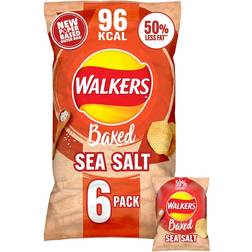 Walkers Walkers Baked Sea Salt Multipack Snacks, 6 Per 22g 6pack