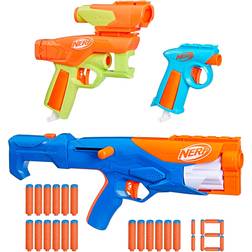 Nerf N Series Gear Up Pack, 3X Blasters, 18 N1 Darts Compatible Only with N Series Blasters, Kids Gifts, Outdoor Games, Ages 8