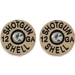 Shein Letter Detail Round Stud Earrings