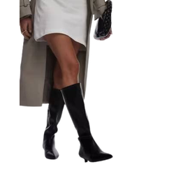 Topshop Stevie Mid Heel Knee High Boots - Black