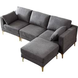 Ebern Designs ADF Modern Leisure Shape Sofa 92.9" 3 Seater