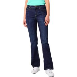 St. John's Bay Womens Mid Rise Bootcut Jean, 10, Blue