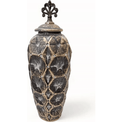 Eadl Vintage Ginger Jar Brown Vas 37cm