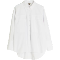 River Island Oversized Pocket Detail Shirt - White