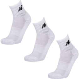 New Balance 3er-Pack Everyday Viertelsocken Damen, White 9-11