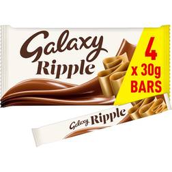 Galaxy Ripple Chocolate Bars Multipack 4 30g 30g 4pcs 1pack