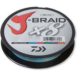 Daiwa J-Braid x8 300m Multi Coloured 300m