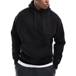 Pull&Bear hoodie in black
