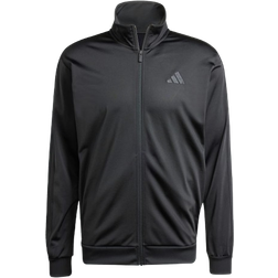 adidas Men's 3 Stripes Tricot Regular Track Jacket - Black