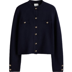 H&M Cardigan Mit Knöpfen - Blau
