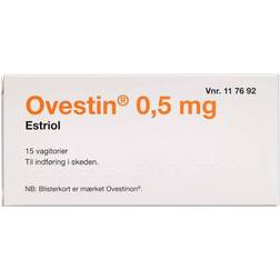 Vagitorier, 0,5mg 15 stk Vagitorier