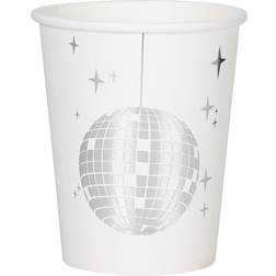 Shein pcsset Paper Disposable Cup Modern Disco Ball Pattern Disposable Paper Cup For Party
