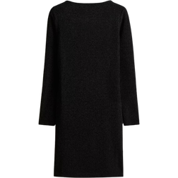 H&M U-Boot Ausschnitt Kleid mit Schwarz - Schwarz