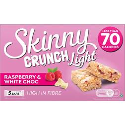 Skinny Bars Skinny Crunch Light Raspberry & White Chocolate Bars 5 pcs