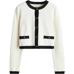 H&M Finstrikket Cardigan - Hvid